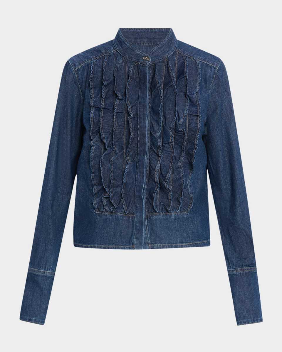 Denim Patti Tuxedo Shirt